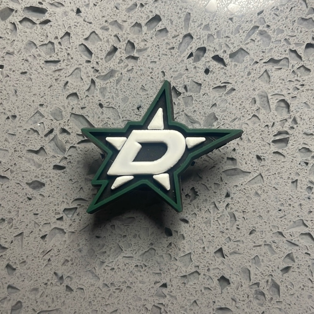 7/$10 NHL Dallas Stars jibbitz crocs shoe charm